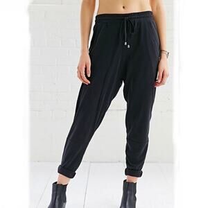 Some Days Lovin Black Harem Jersey Drawstring Pants Sz. S